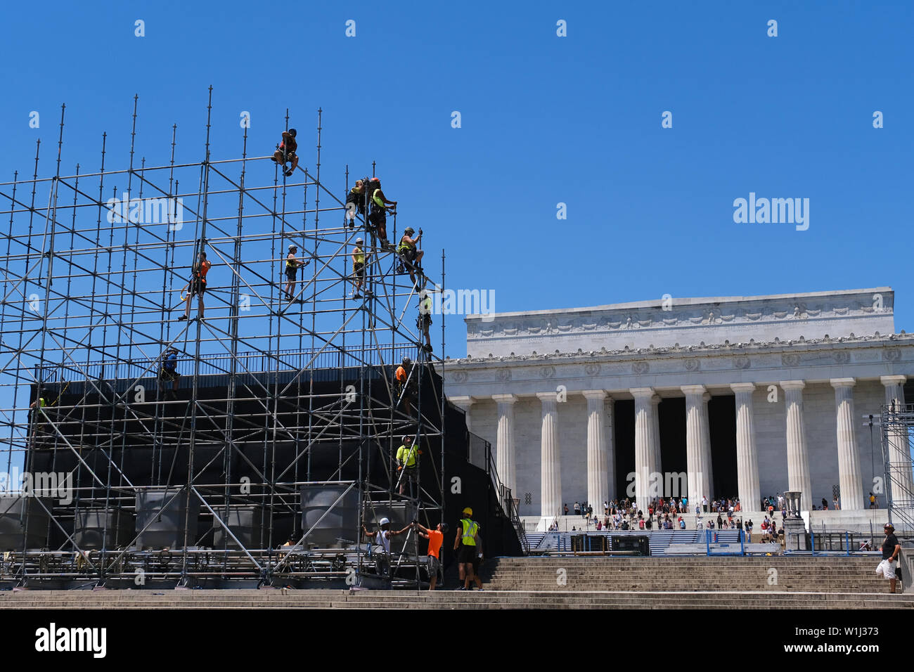 salute to america lincoln memorial july 4