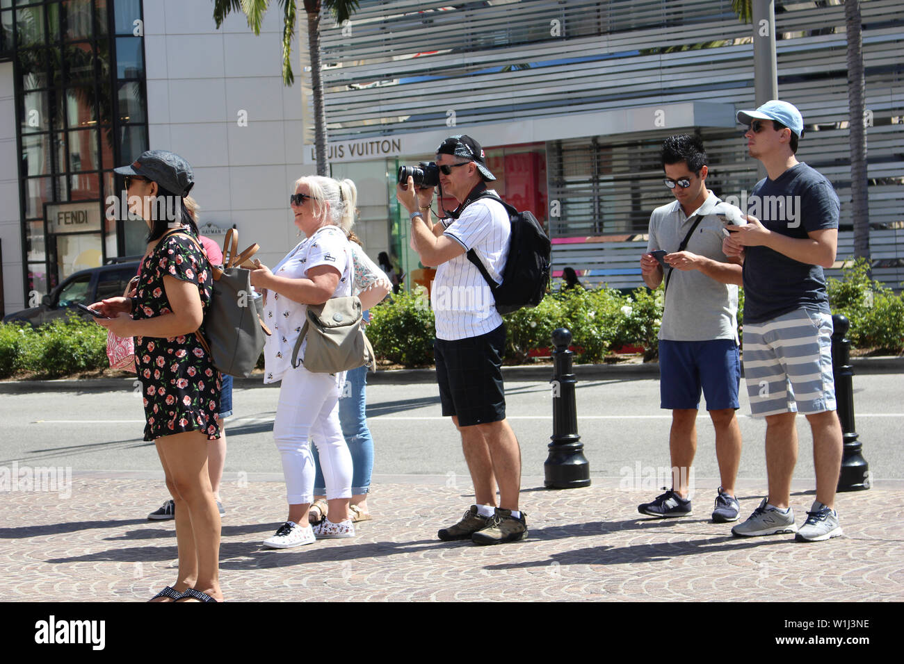 Sunny July in Beverly Hills and the surrounding communities in Los Angeles, CA/ Stock Photo