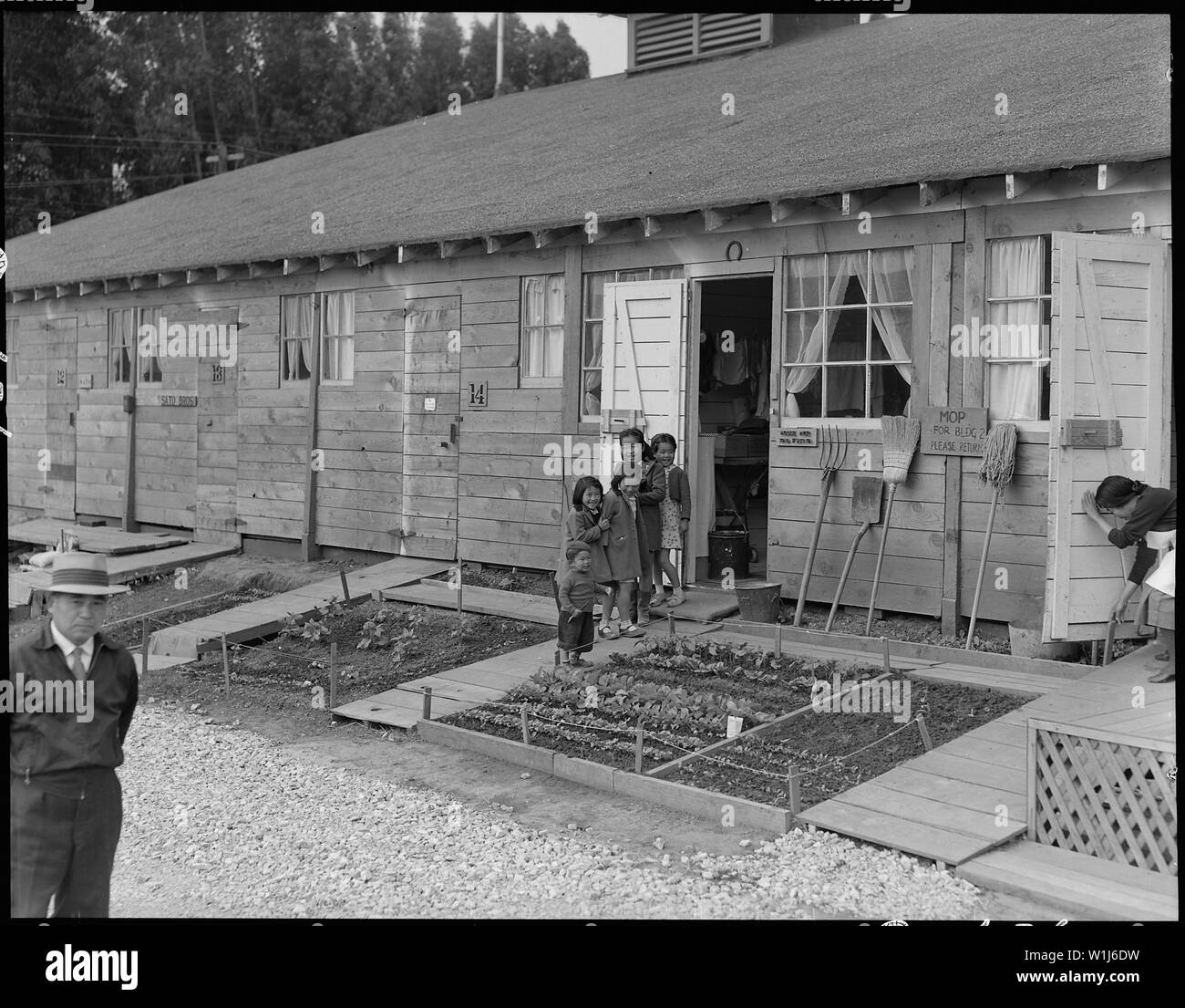 San Bruno, California. Another view of the barracks, living quarters