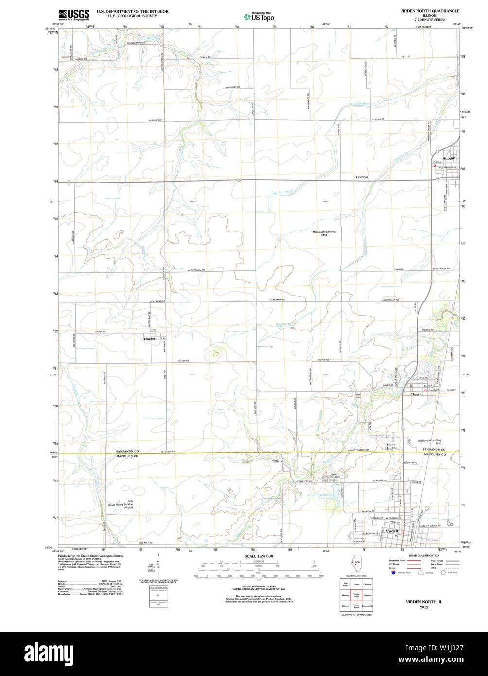 Map of virden hires stock photography and images Alamy