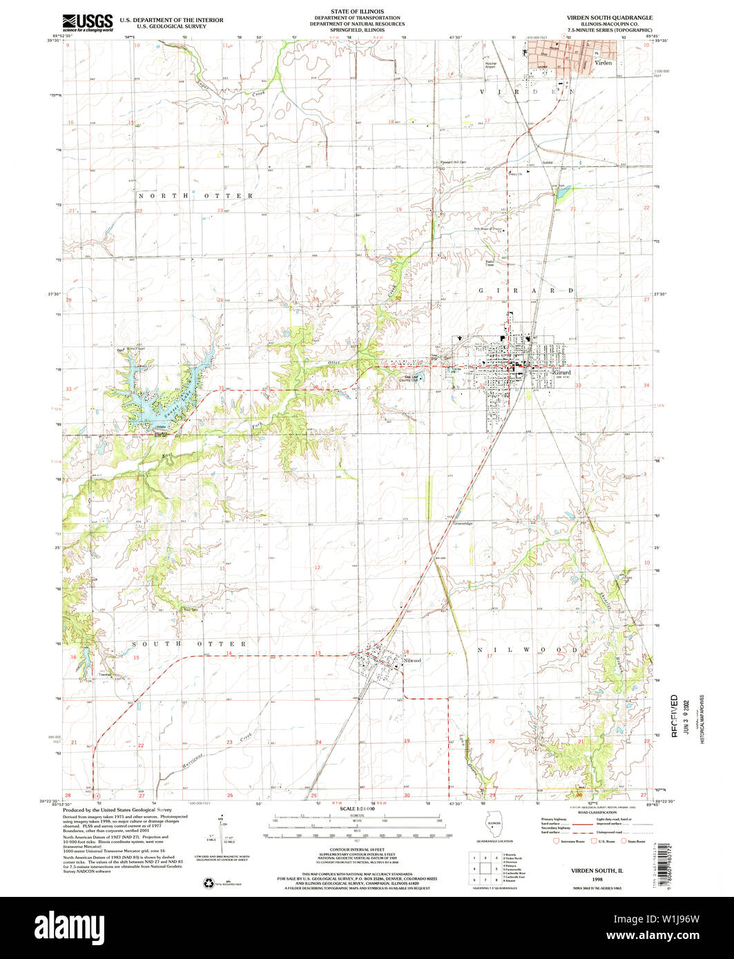 Map of virden hires stock photography and images Alamy