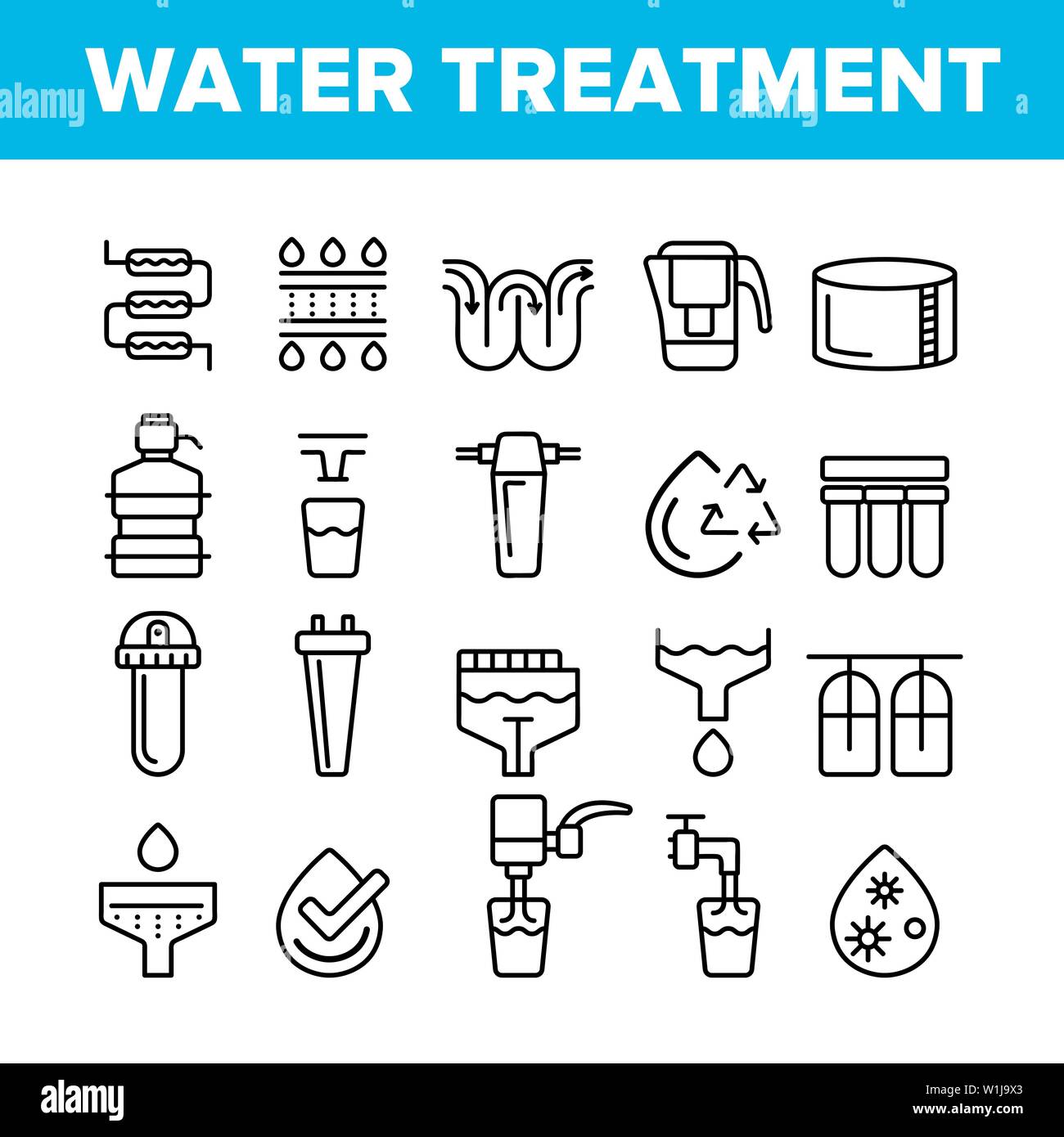 Effluent treatment plant Stock Vector Images - Alamy