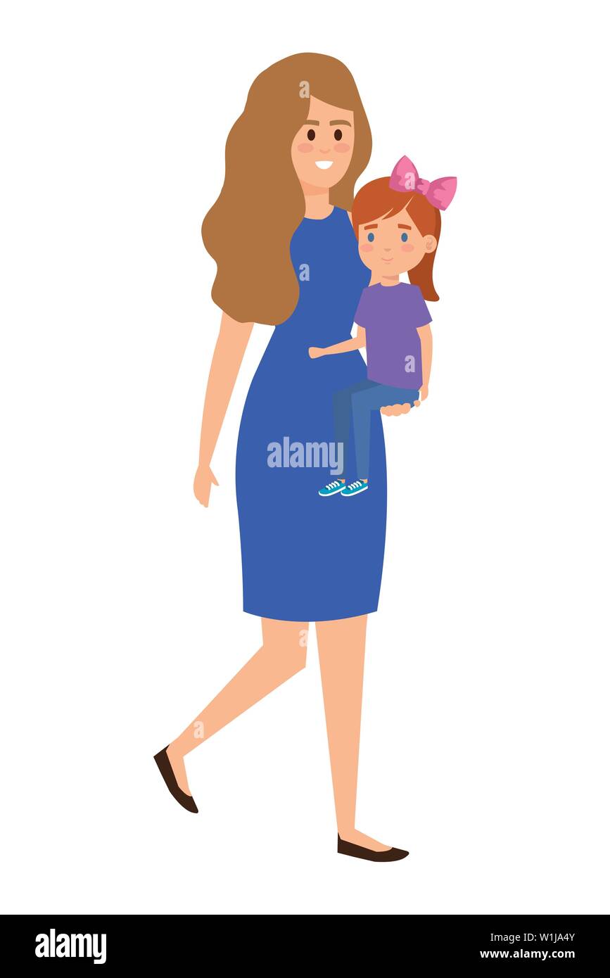 happy student girl with female teacher Stock Vector Image & Art - Alamy