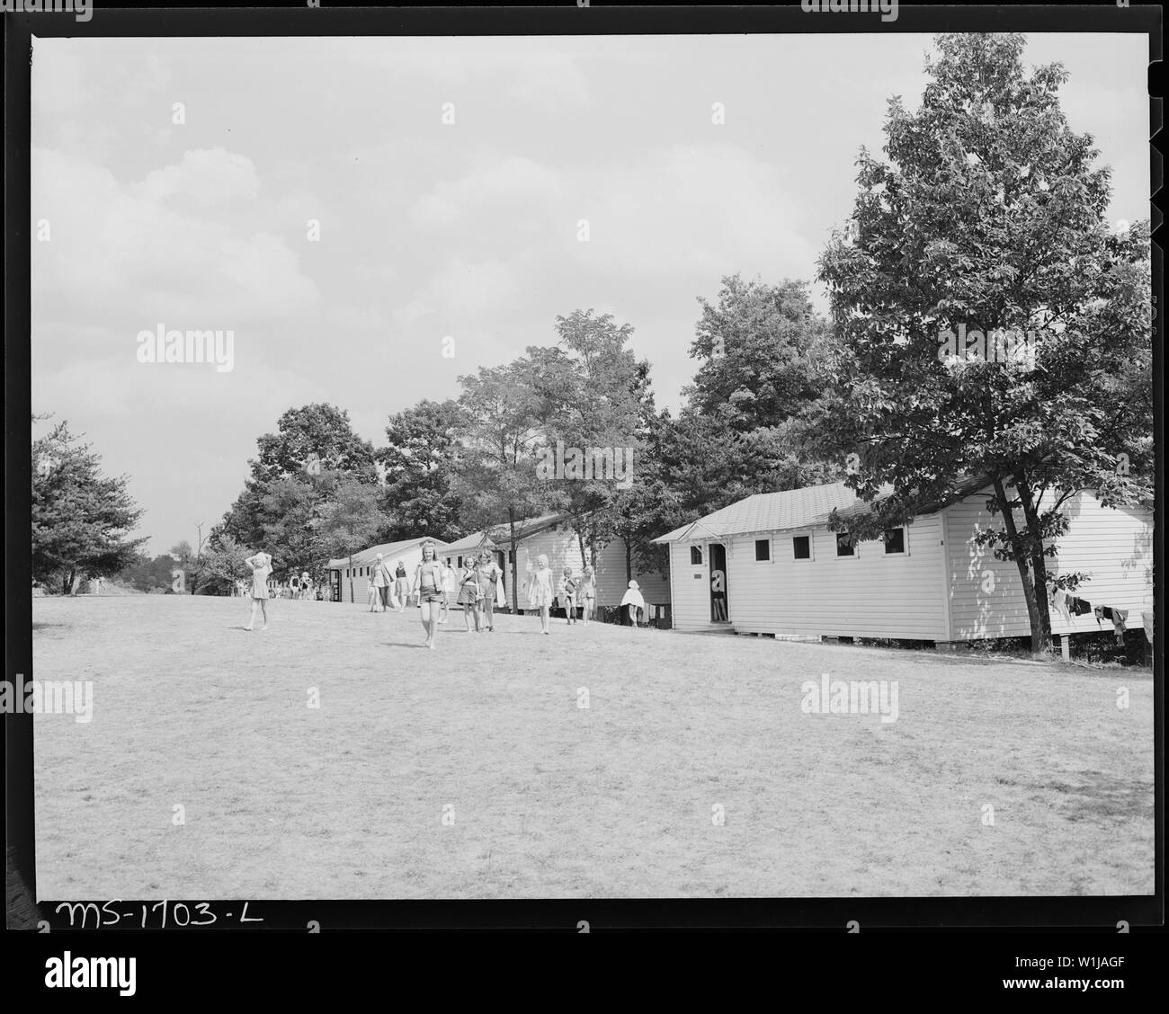 Some of the cottages for housing campers, who are children of Koppers