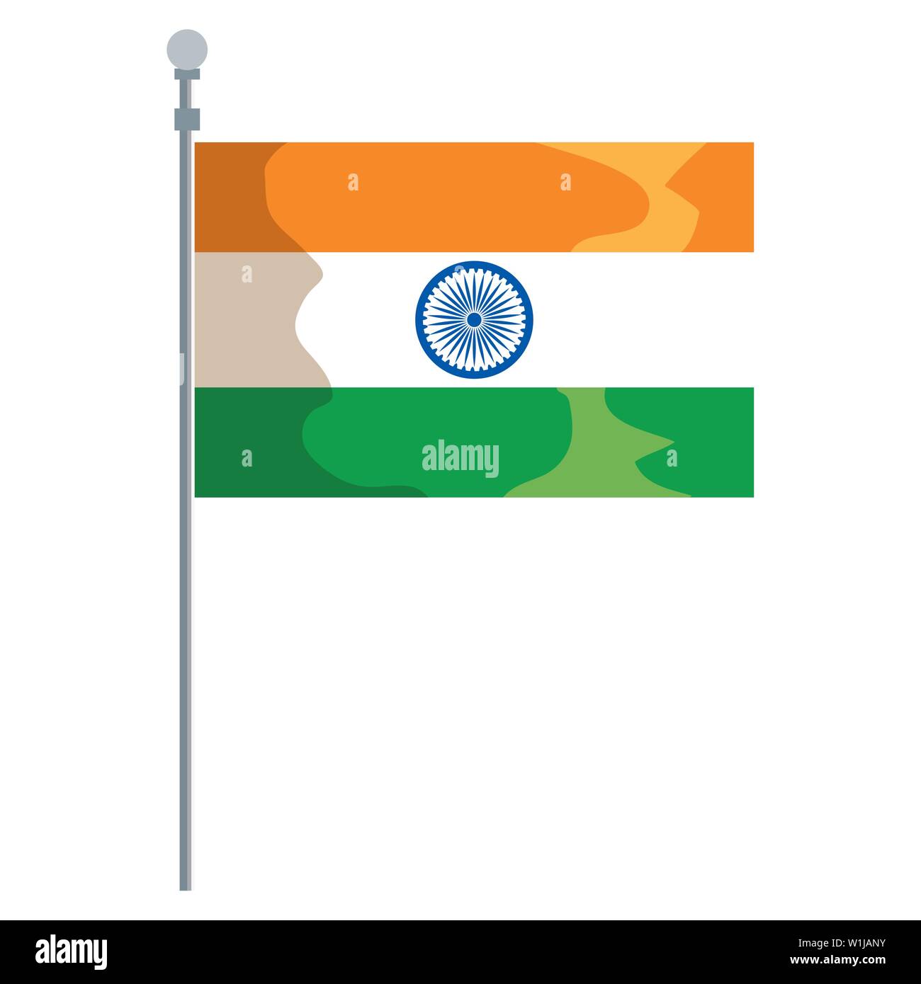 India wooden flag Cut Out Stock Images & Pictures - Alamy