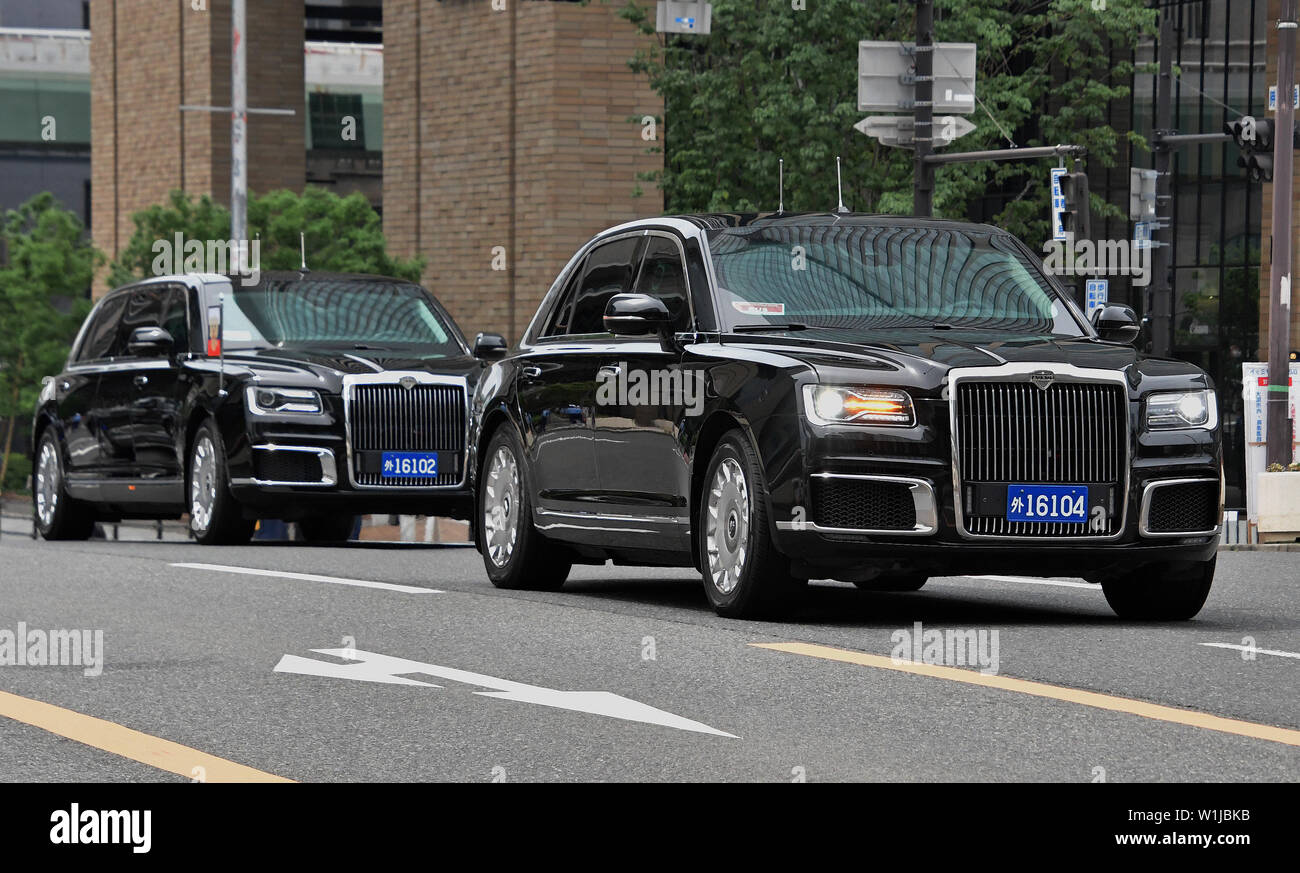 Russian President Vladimir Putin's new limousine, Aurus Senat "Kortezh ...