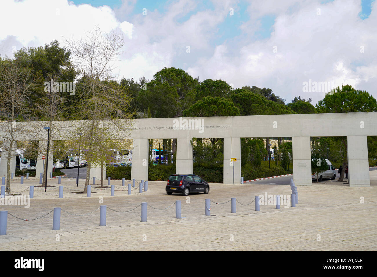 Yad Vashem, Jerusalem, literally, memorial and name, is the memorial to the Six Million Jews murdered during the holocaust in world war two. And a res Stock Photo