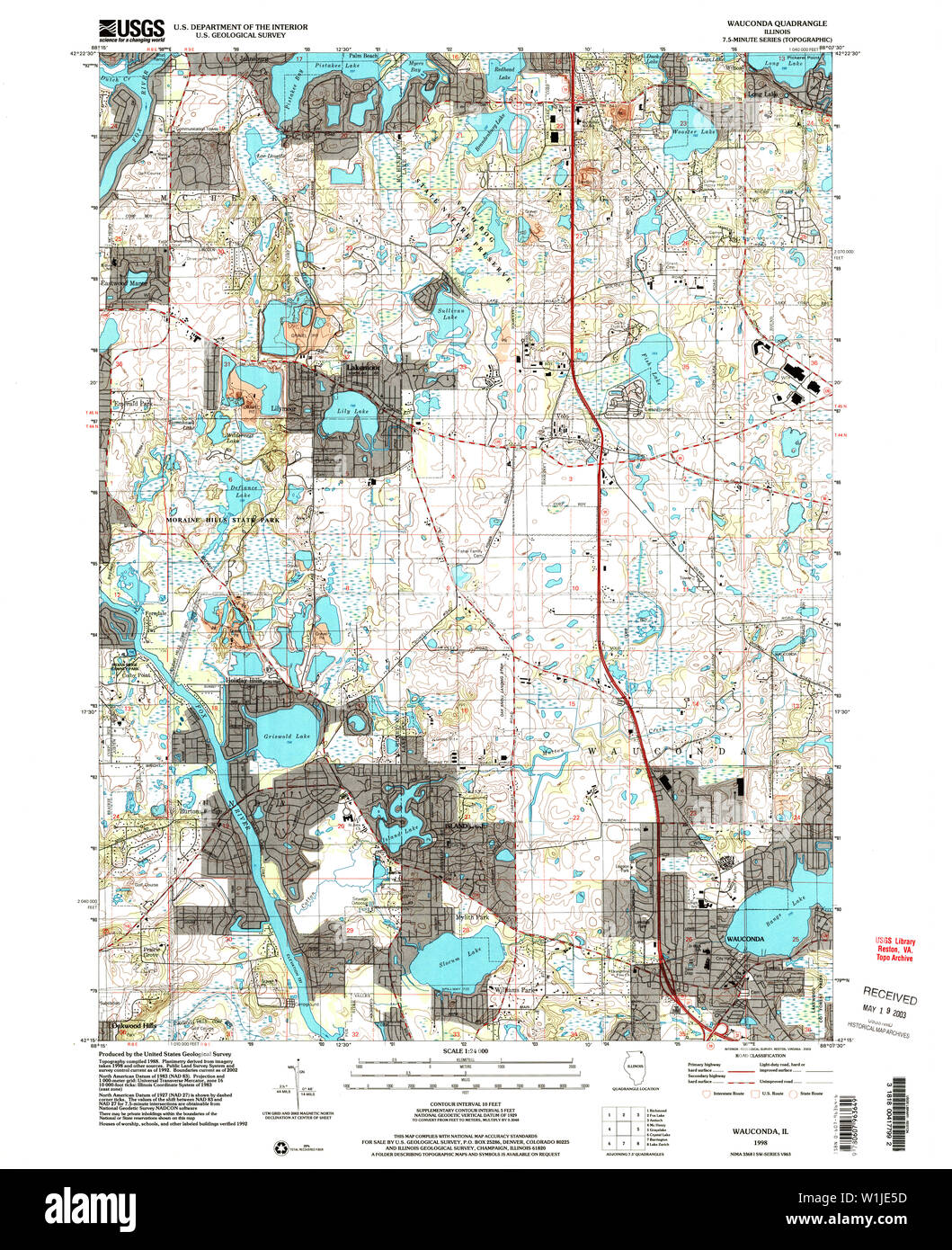 Map of wauconda Cut Out Stock Images & Pictures Alamy