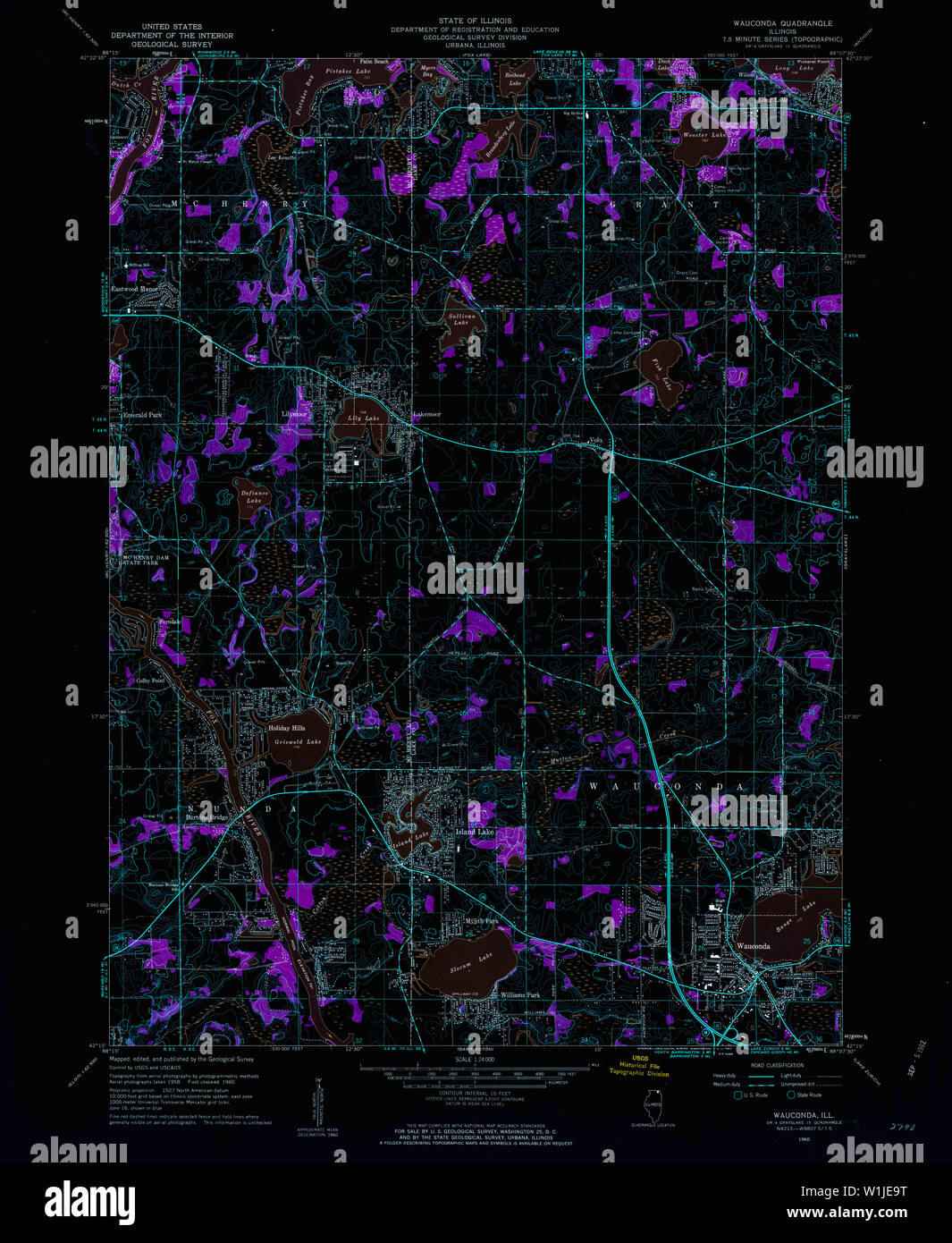 Map of wauconda hires stock photography and images Alamy