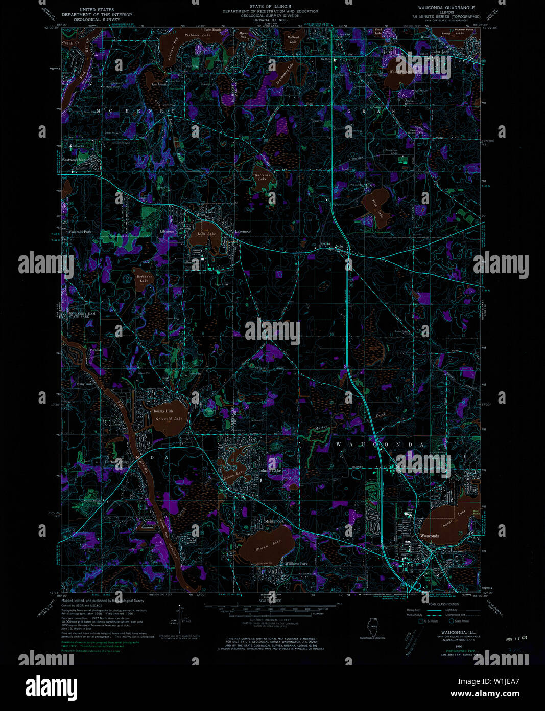 Map of wauconda hires stock photography and images Alamy