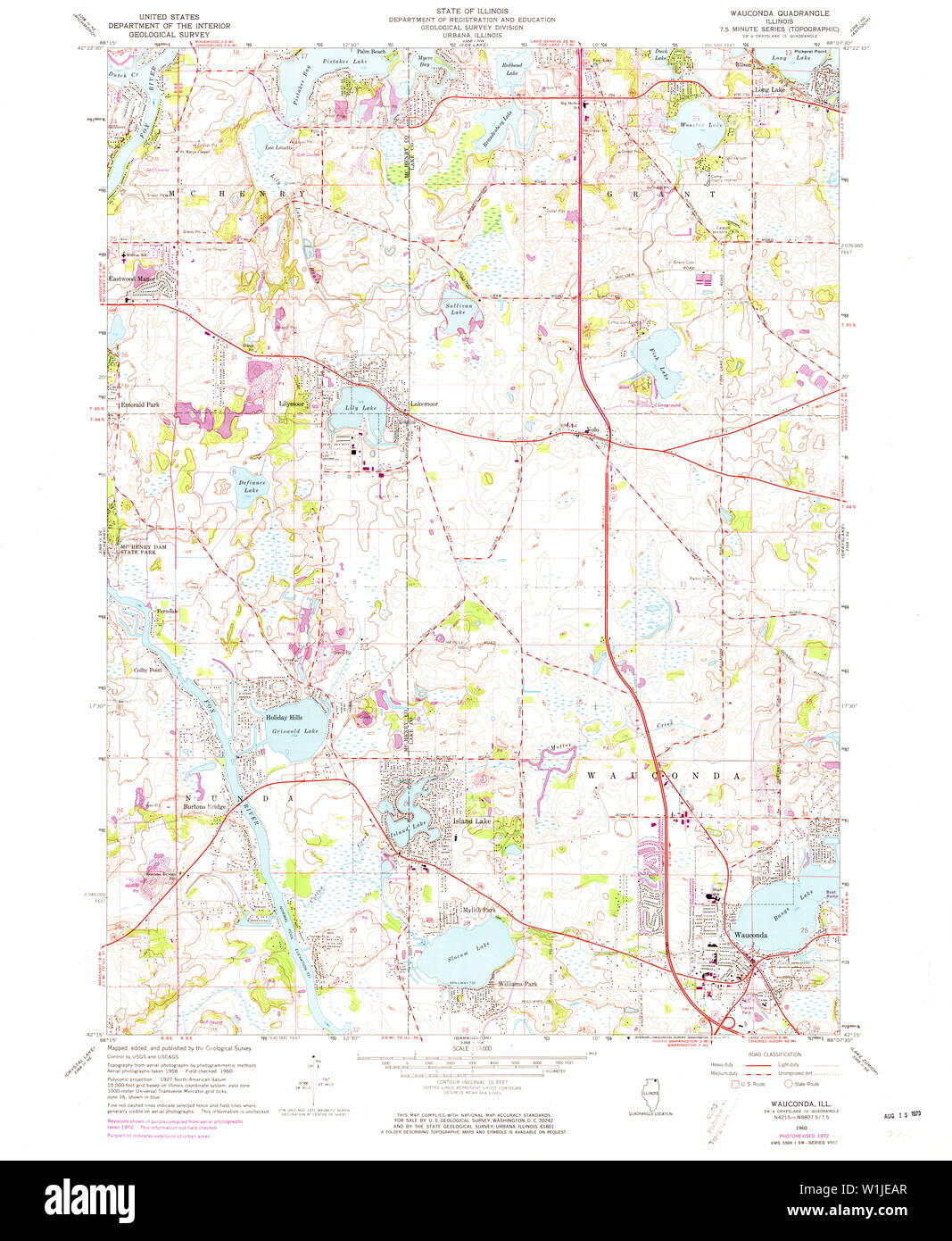 Map of wauconda Cut Out Stock Images & Pictures Alamy