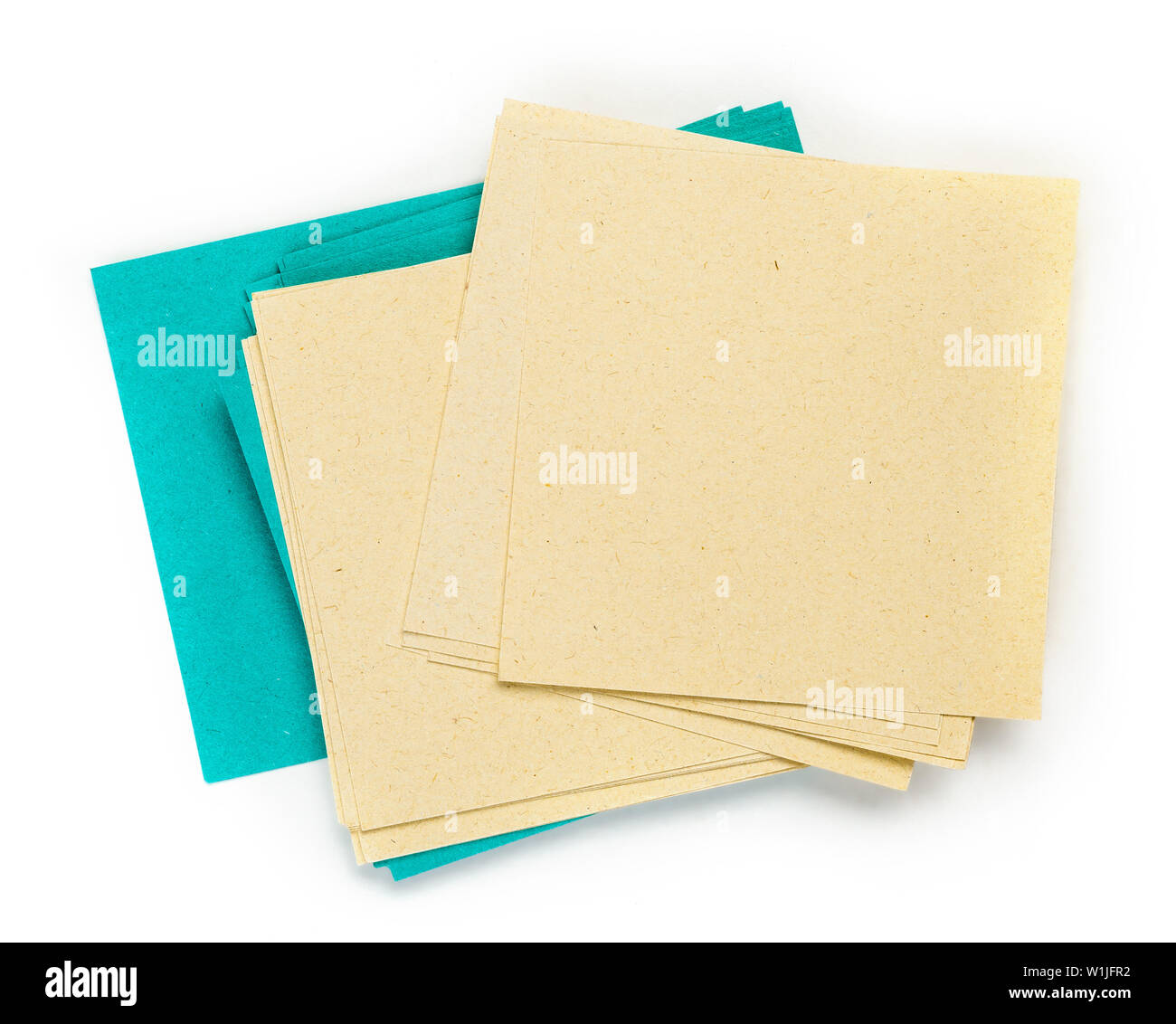 Sticky notes on a white background Stock Photo