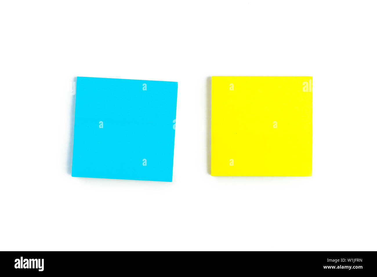 Sticky notes on a white background Stock Photo
