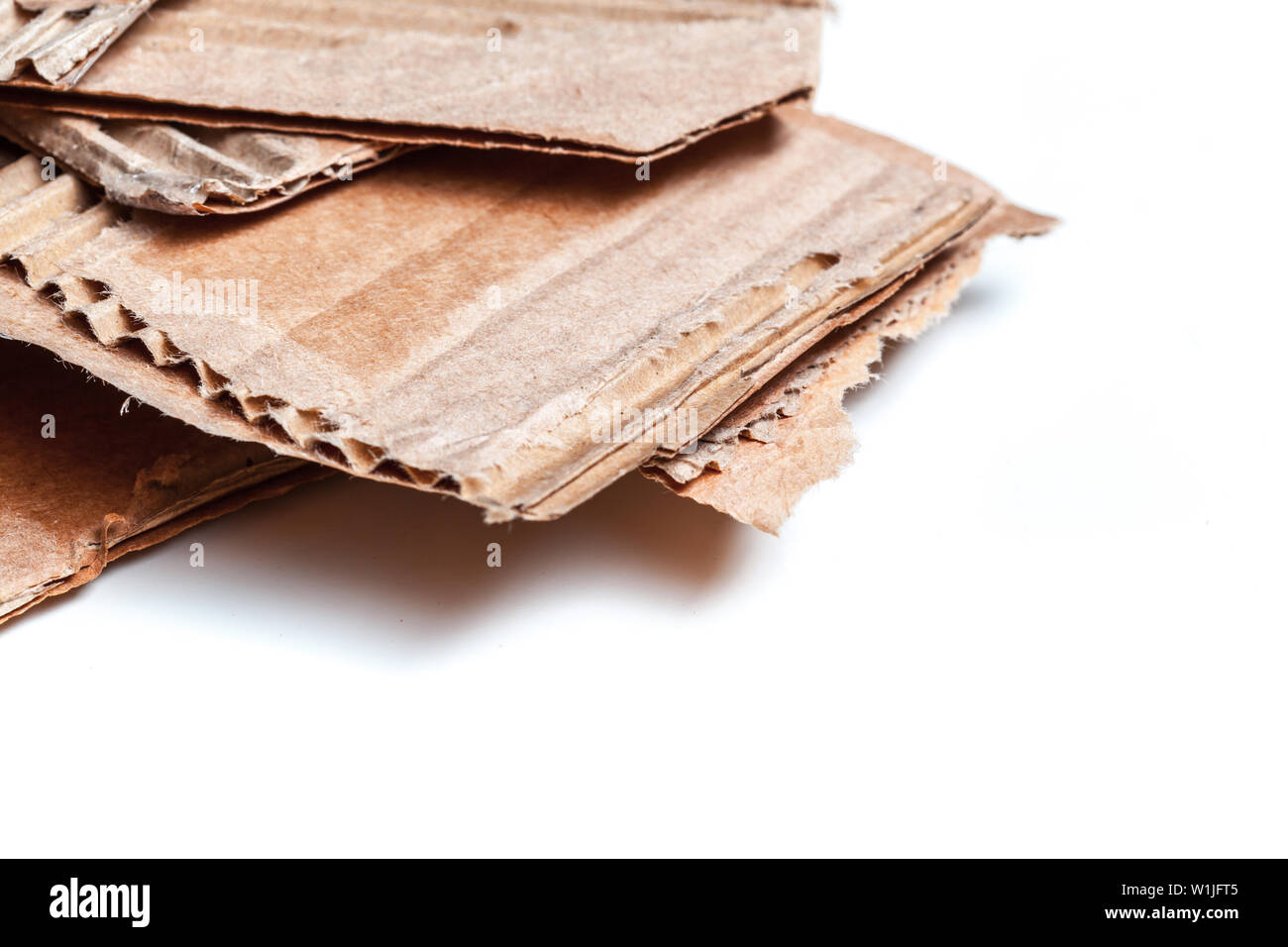 cardboard pieces isolated on white background Stock Photo - Alamy