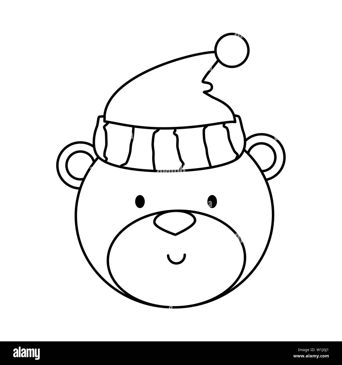 little bear teddy with hat Stock Vector Image & Art - Alamy