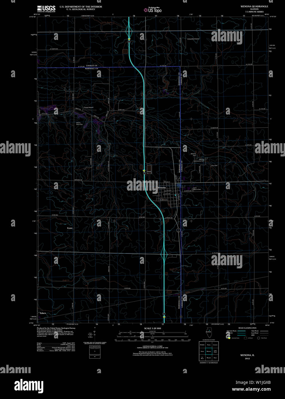Map of wenona hires stock photography and images Alamy