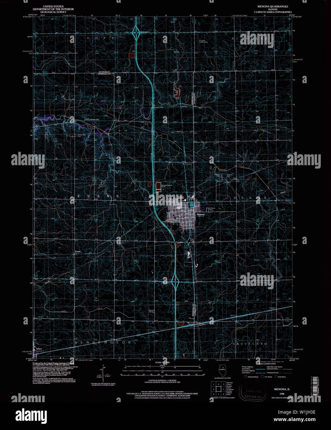 Map of wenona hires stock photography and images Alamy