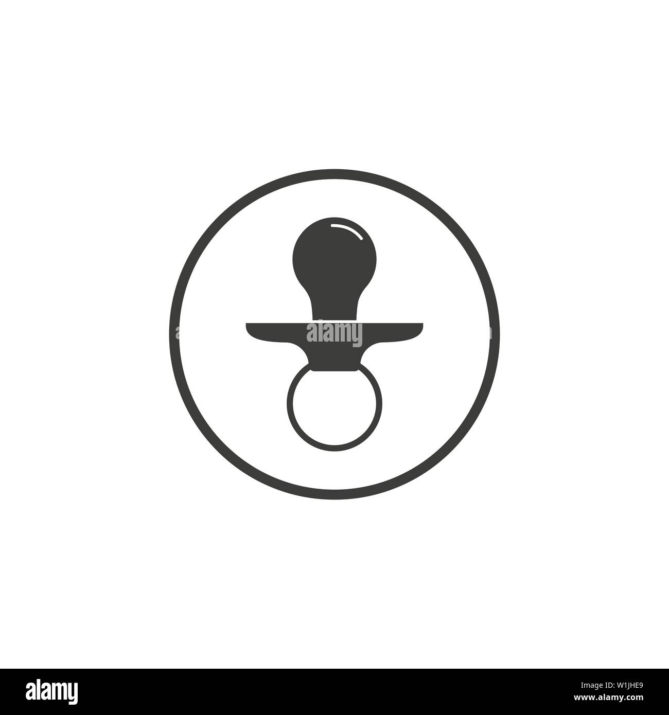 Vector illustration, flat design Baby pacifier Stock Vector Image & Art