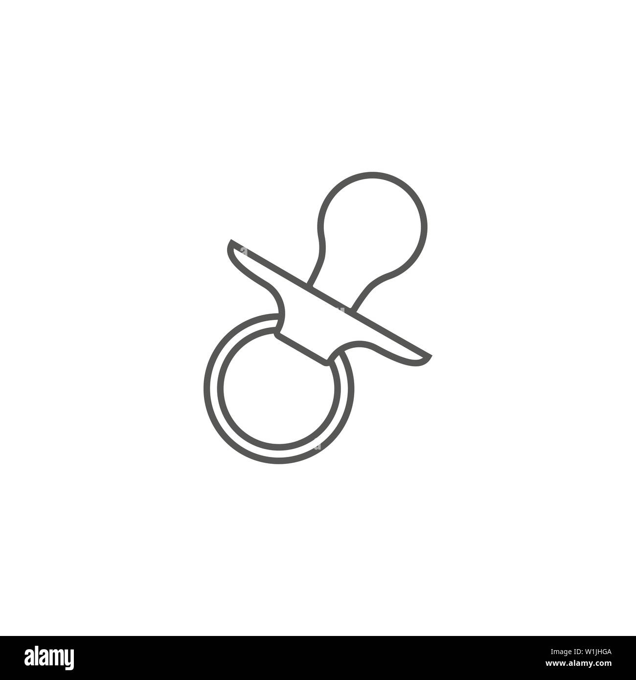 Baby pacifier icon. Vector illustration flat Stock Vector Image & Art ...