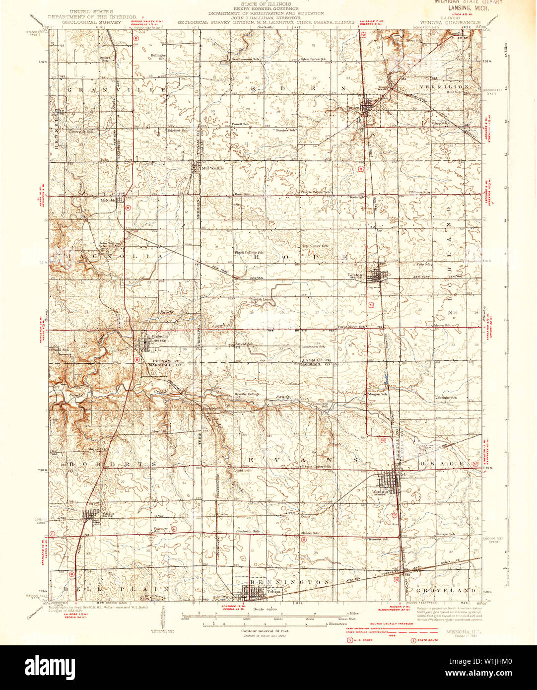 Map of wenona hires stock photography and images Alamy