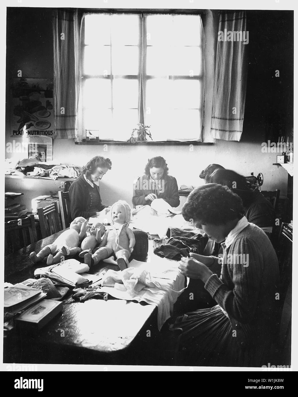 Taos County, New Mexico. Home Economics class at Penasco High School