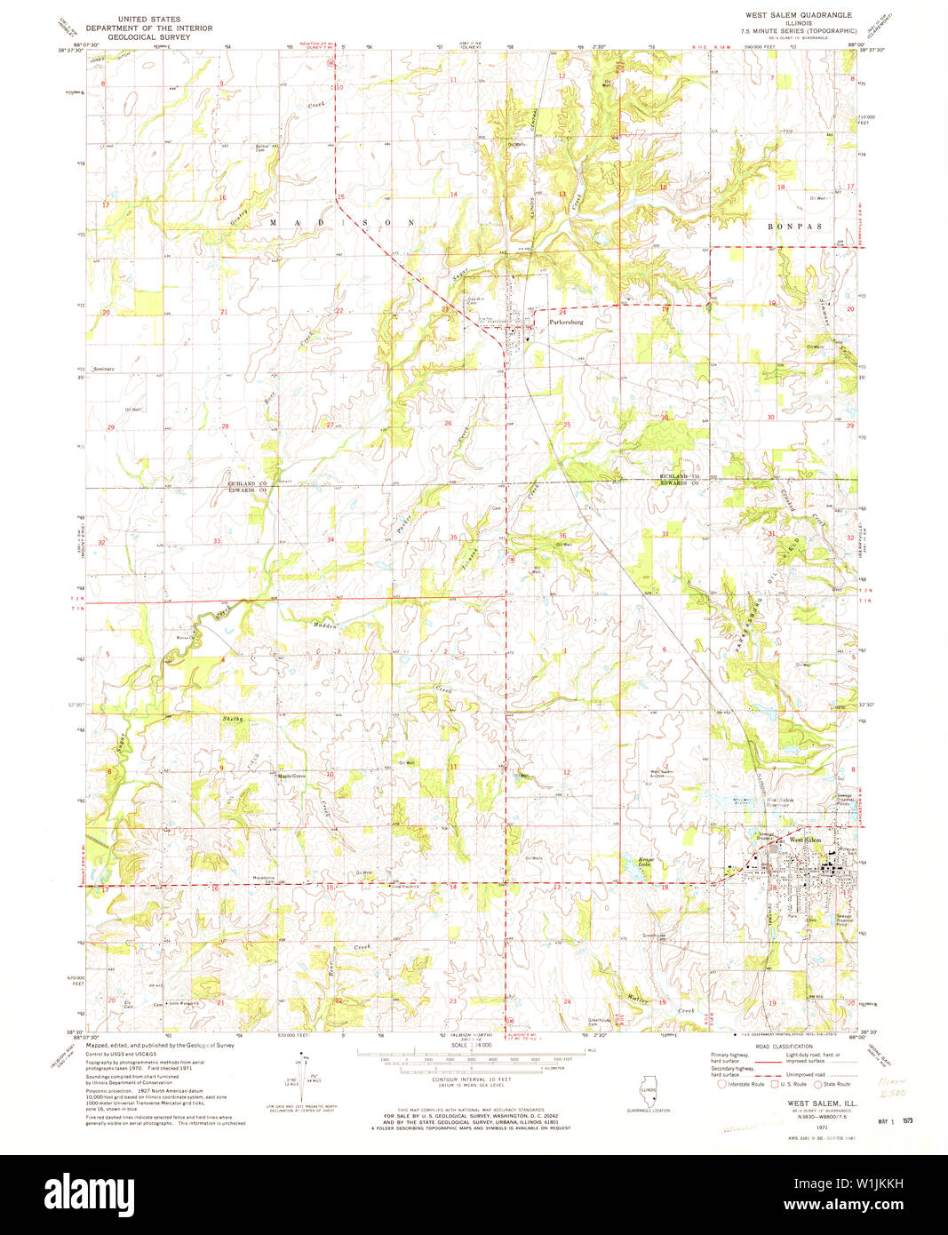 Map of west salem hires stock photography and images Alamy