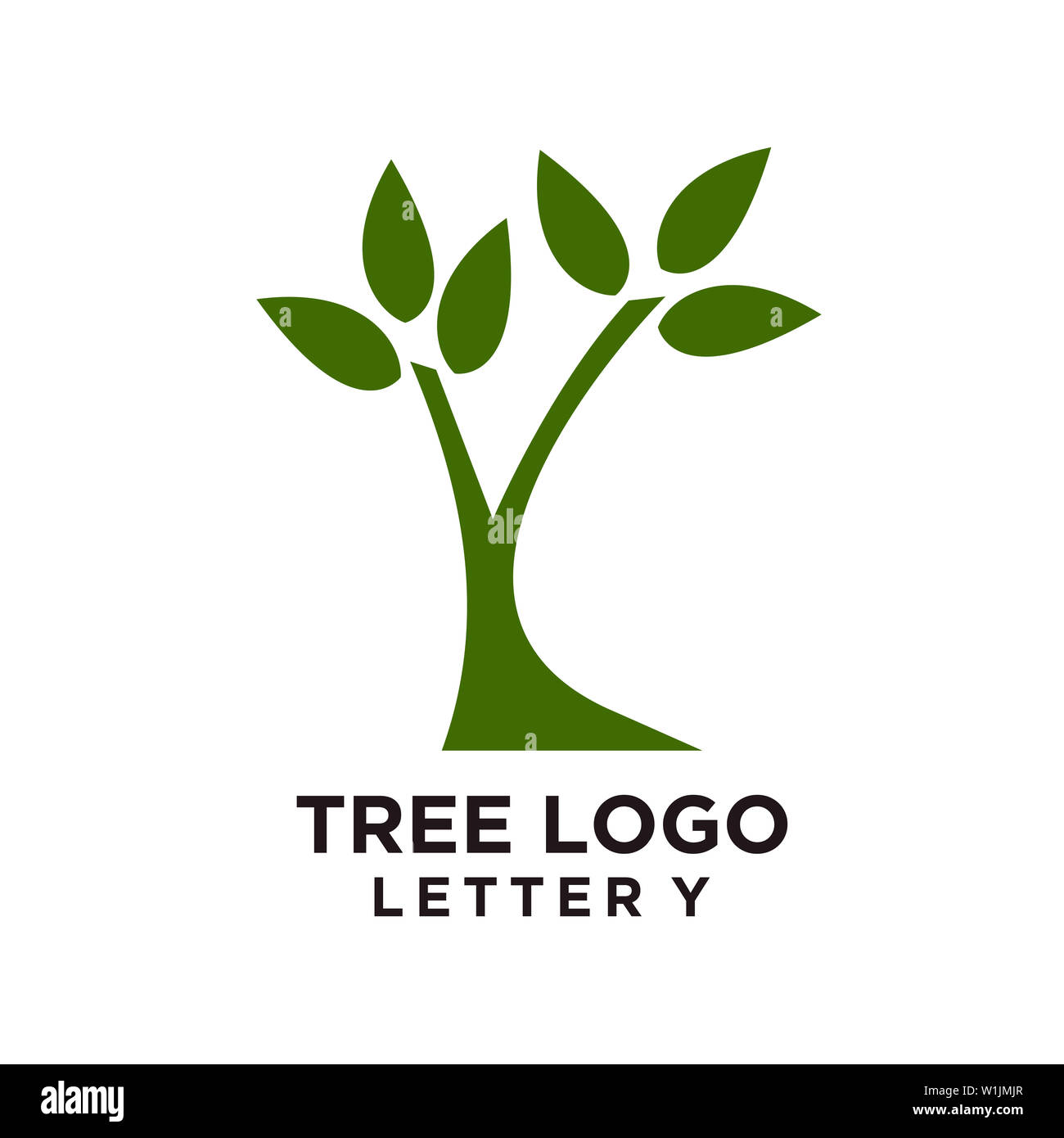 Tree logo design or tree symbol, icon for nature business Stock Photo ...