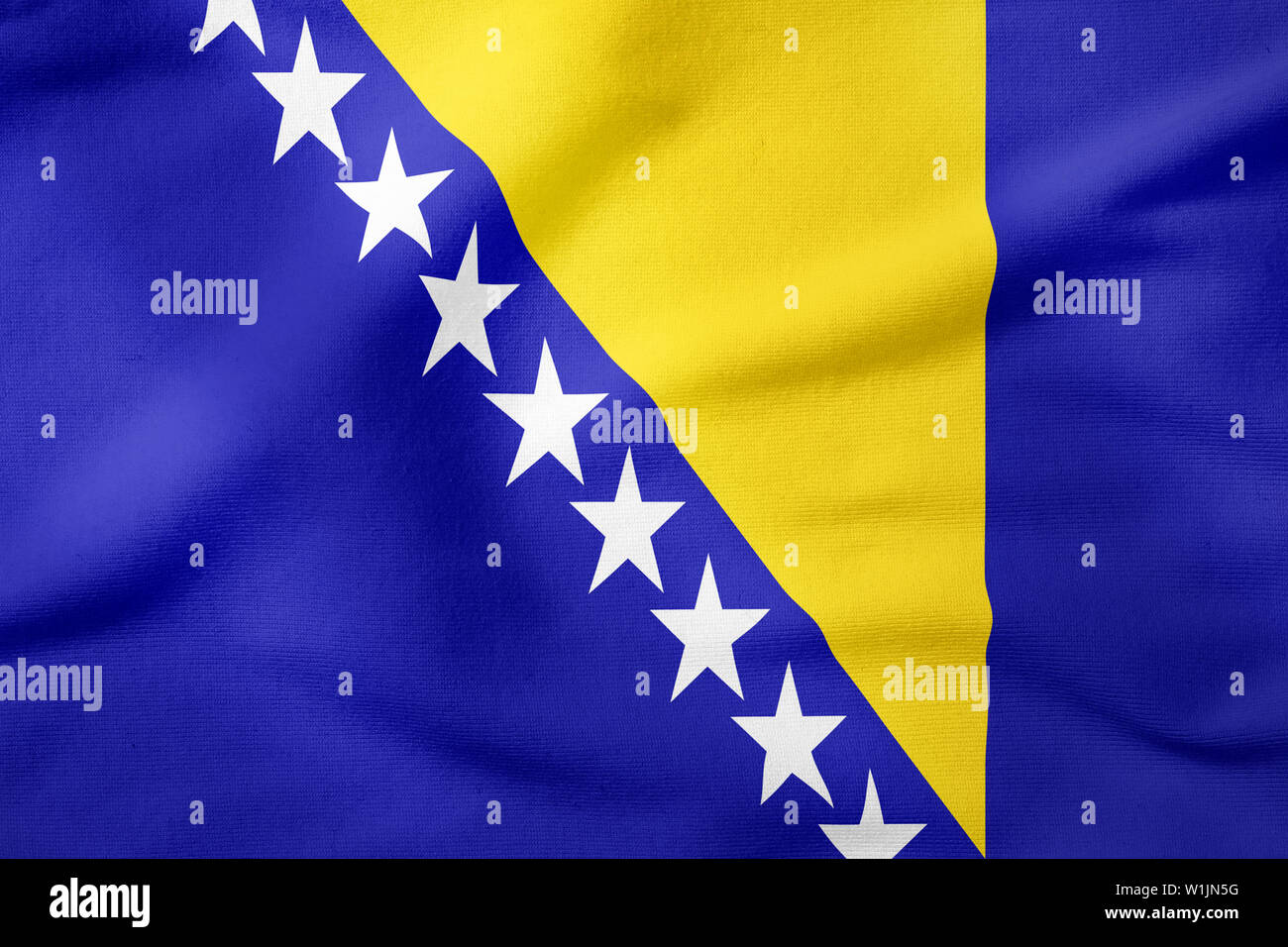 National Flag of Bosnia and Herzegovina - Rectangular Shape patriotic ...