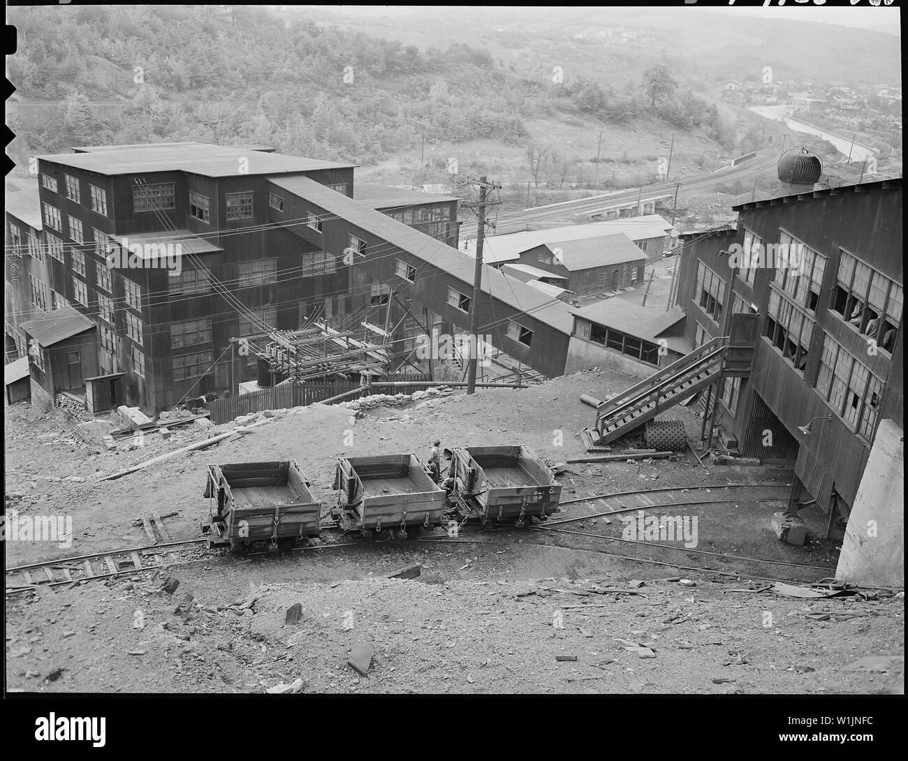 The breaker plant. The St. Clair Coal Company, St. Clair Colliery, St. Clair, Schuylkill County