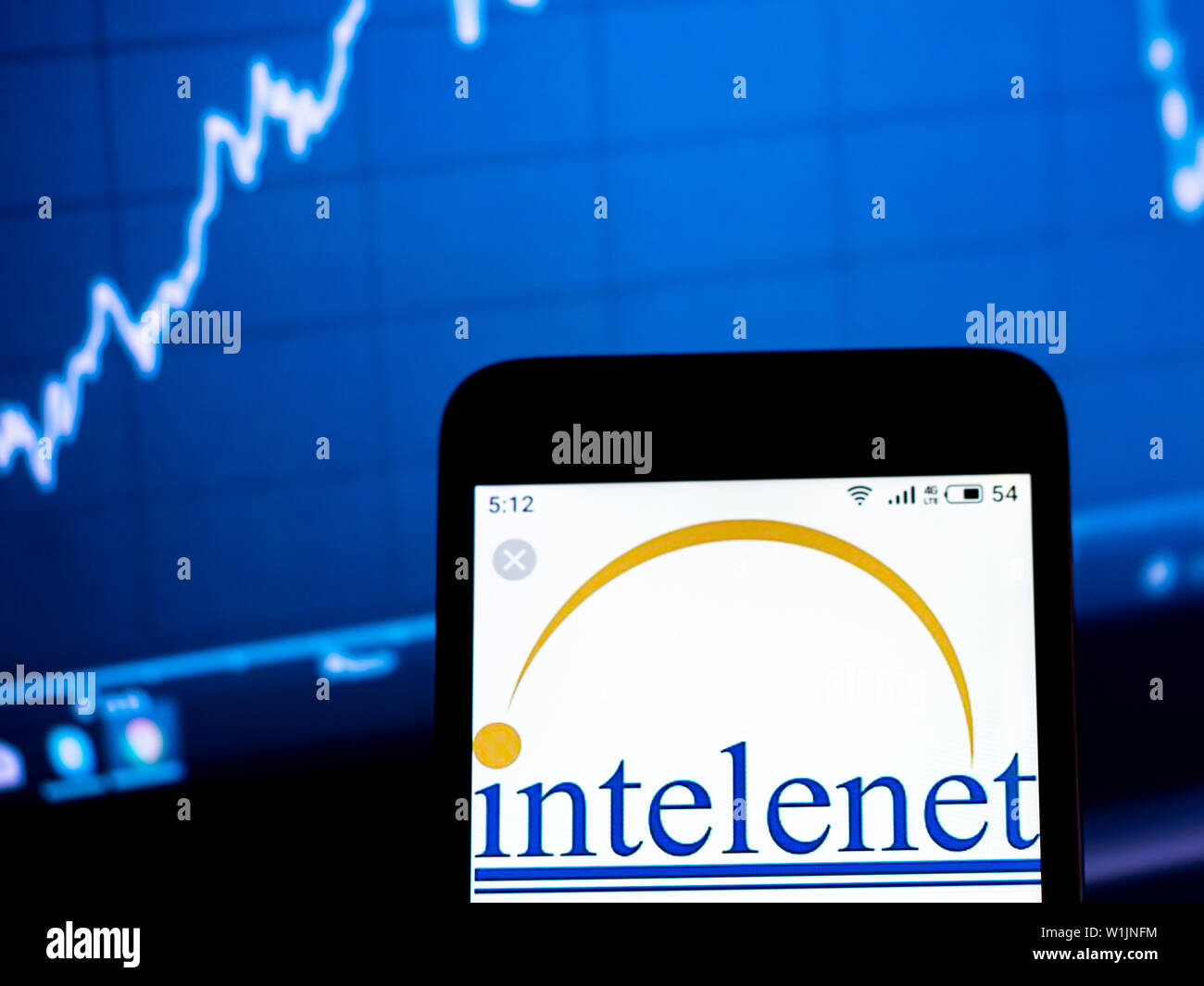 In this photo illustration the Intelenet Global Services logo is seen ...