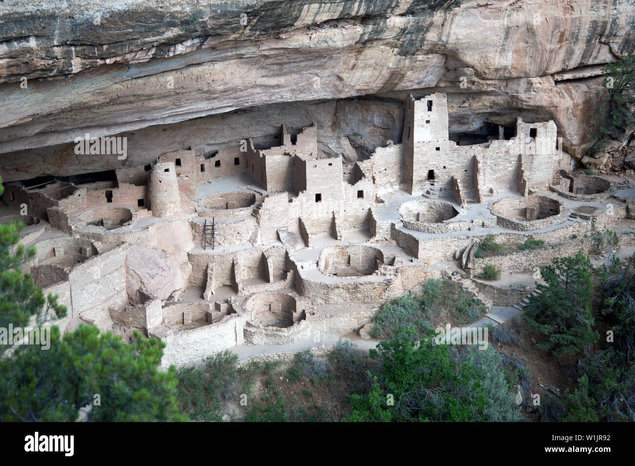 Impressive home of the ancient Puebloan people at Cliff Palace in Mesa ...