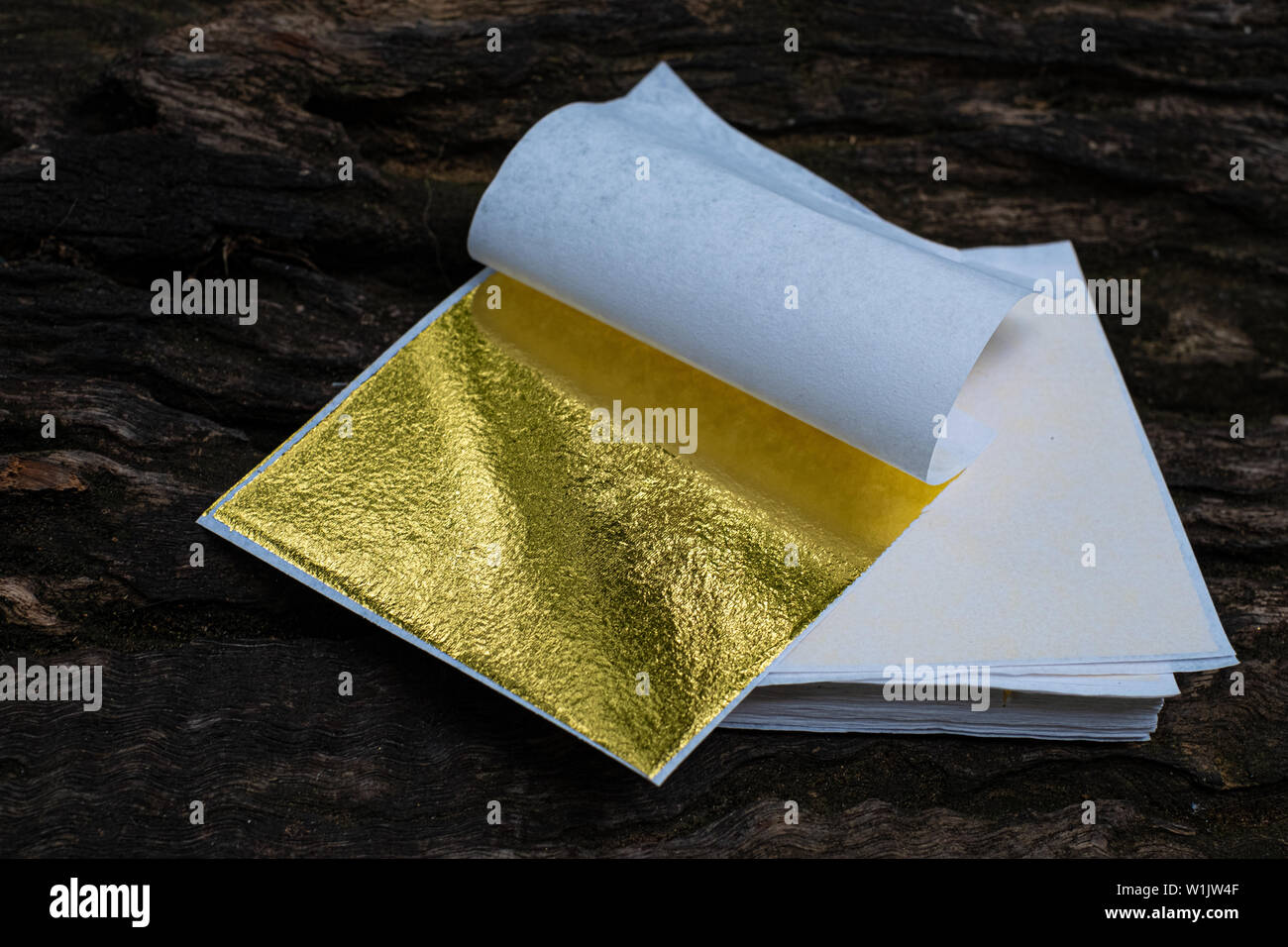 Gold leaf Stock Photo