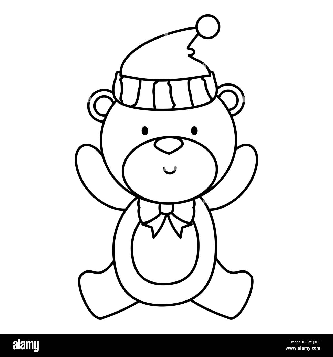 little bear teddy with hat Stock Vector Image & Art - Alamy