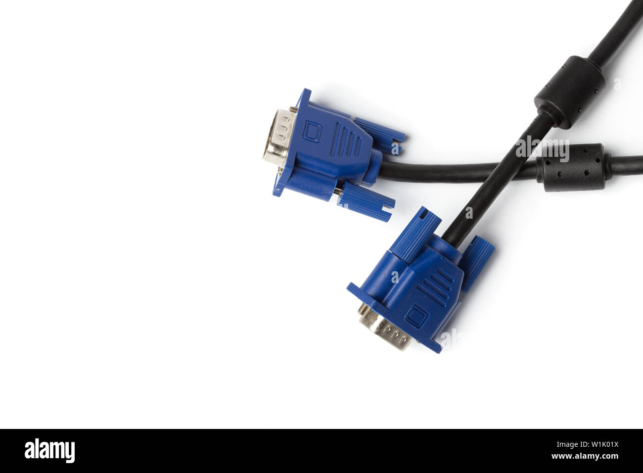 VGA tech pc input cable connector isolated on white background Stock