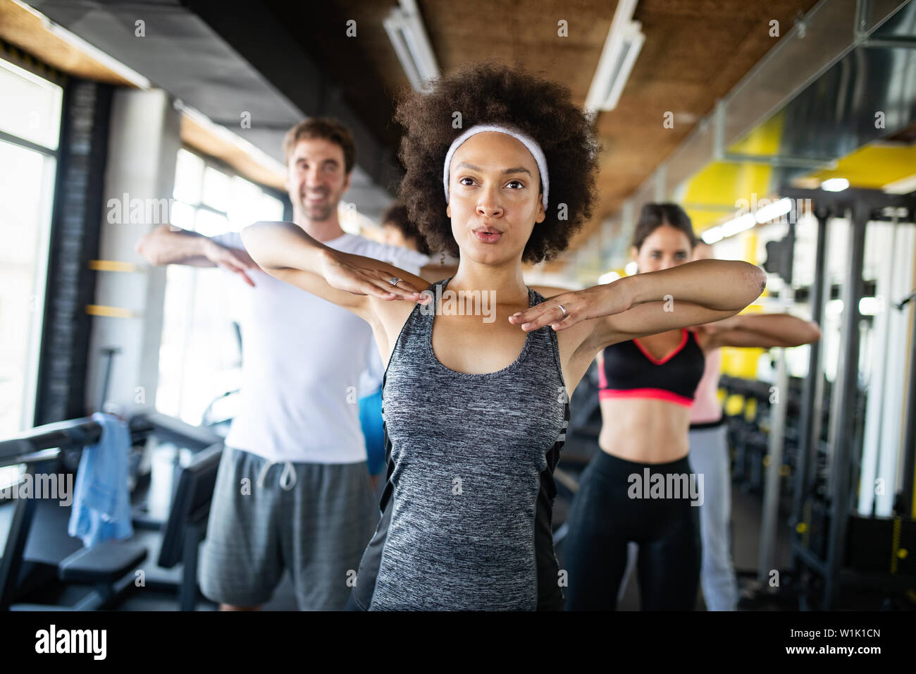 Female bodybuilding athletes hi-res stock photography and images - Alamy