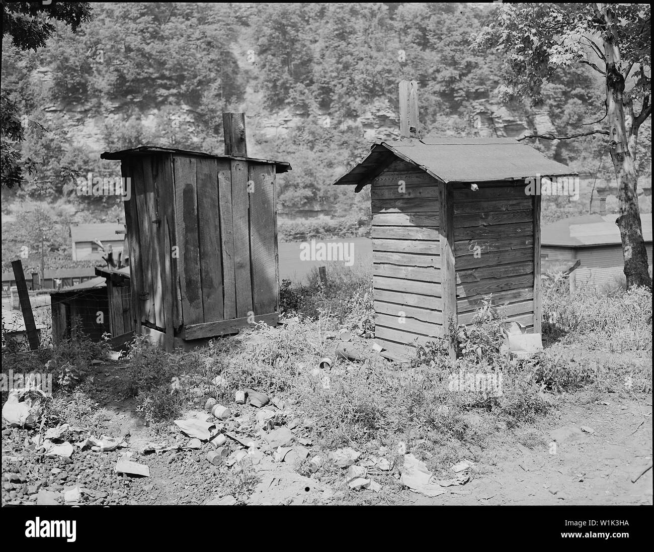 Typical privies. Southern Coal Corporation, Bradshaw Mine, Bradshaw