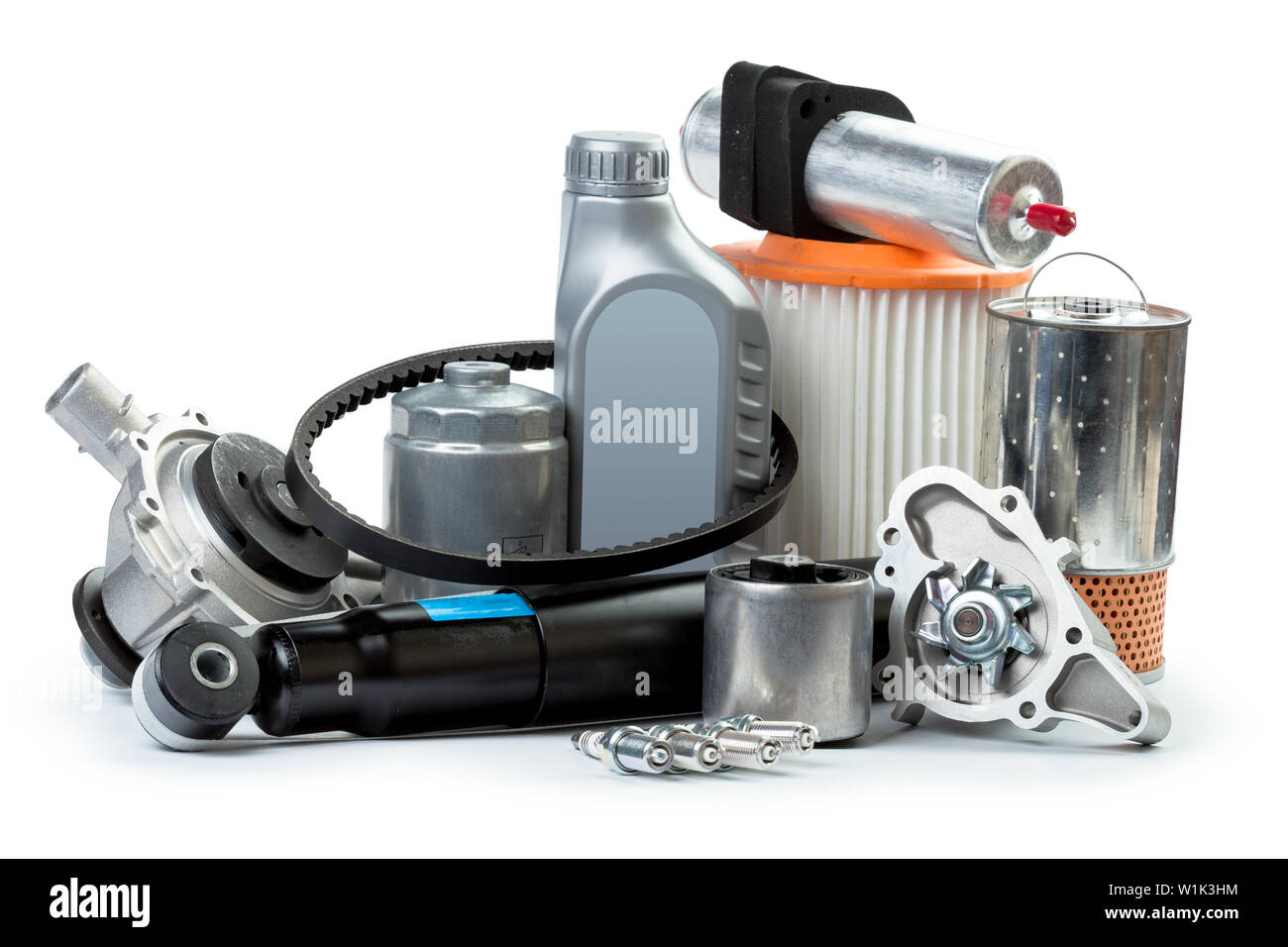 Various car parts necessary for vehicle service Stock Photo - Alamy
