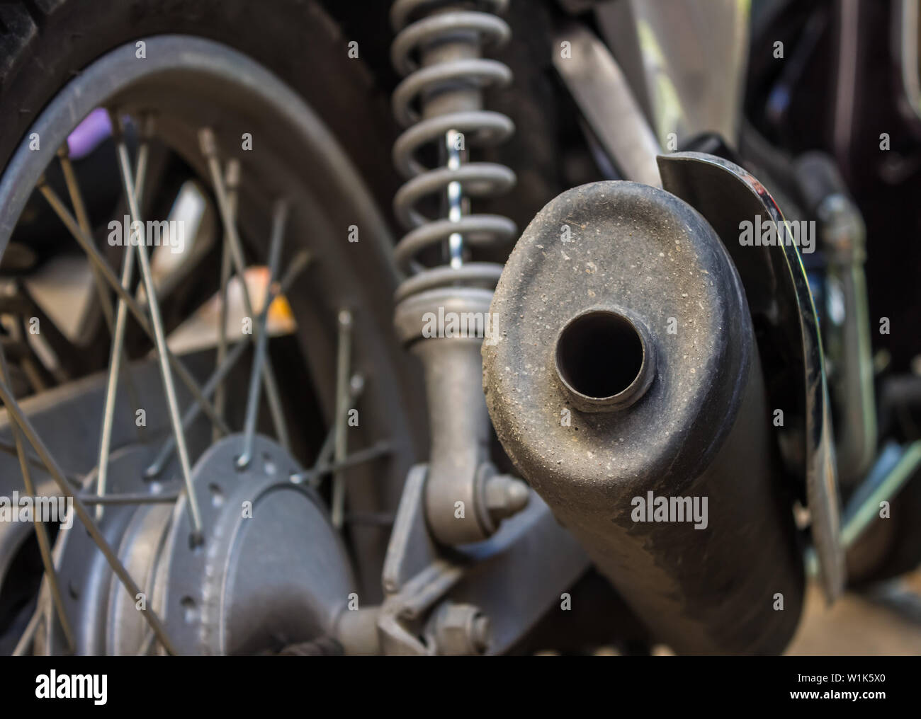 classic motorcycle exhaust