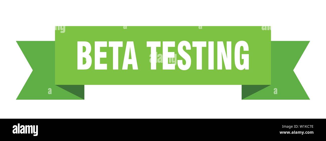 beta testing ribbon. beta testing isolated sign. beta testing banner Stock Vector