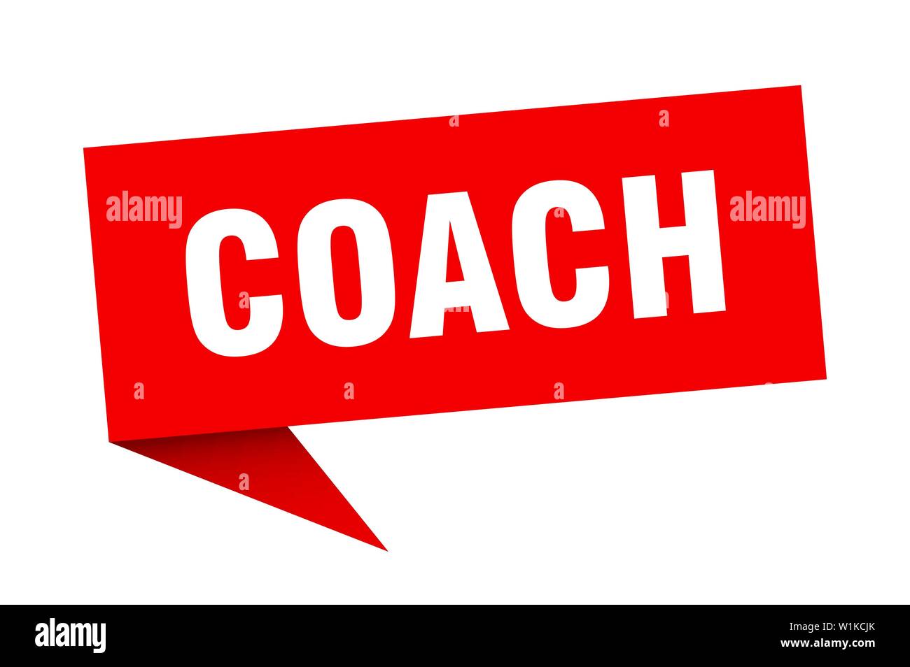 coach speech bubble. coach sign. coach banner Stock Vector Image & Art