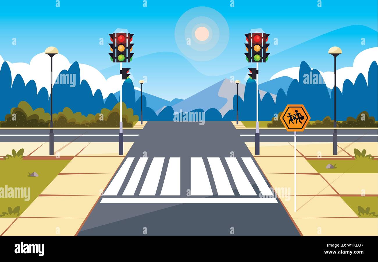 road street scene with traffic light vector illustration design Stock  Vector Image & Art - Alamy