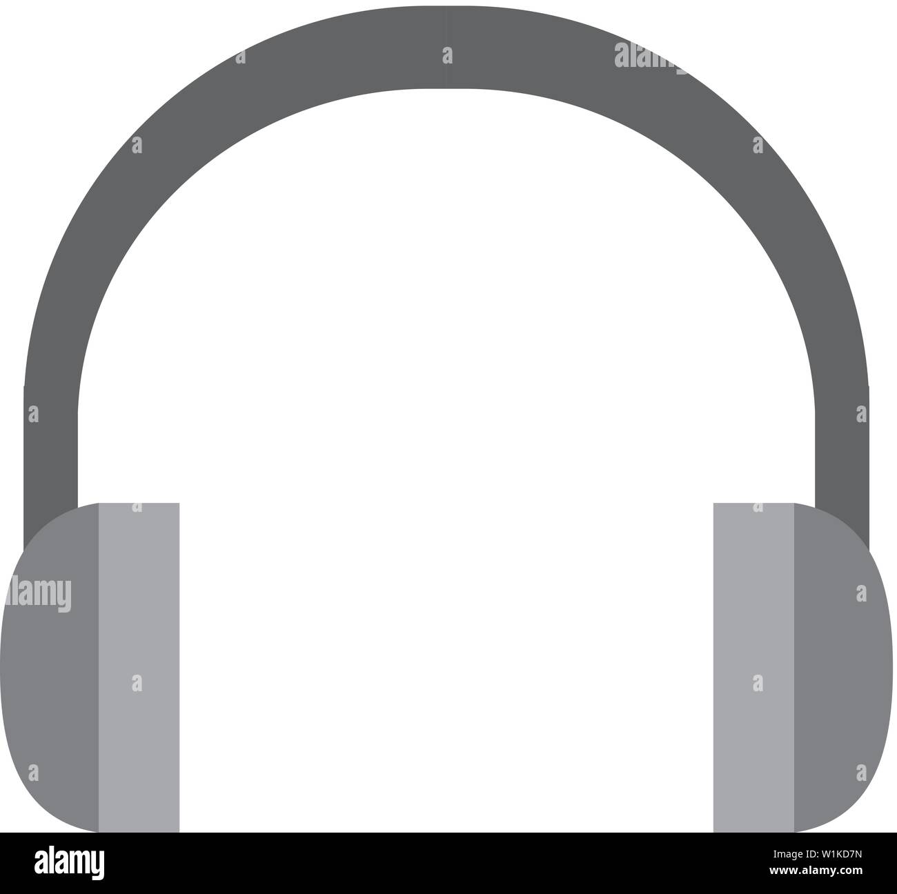 Headset Audio icon in flat color style. Stock Vector