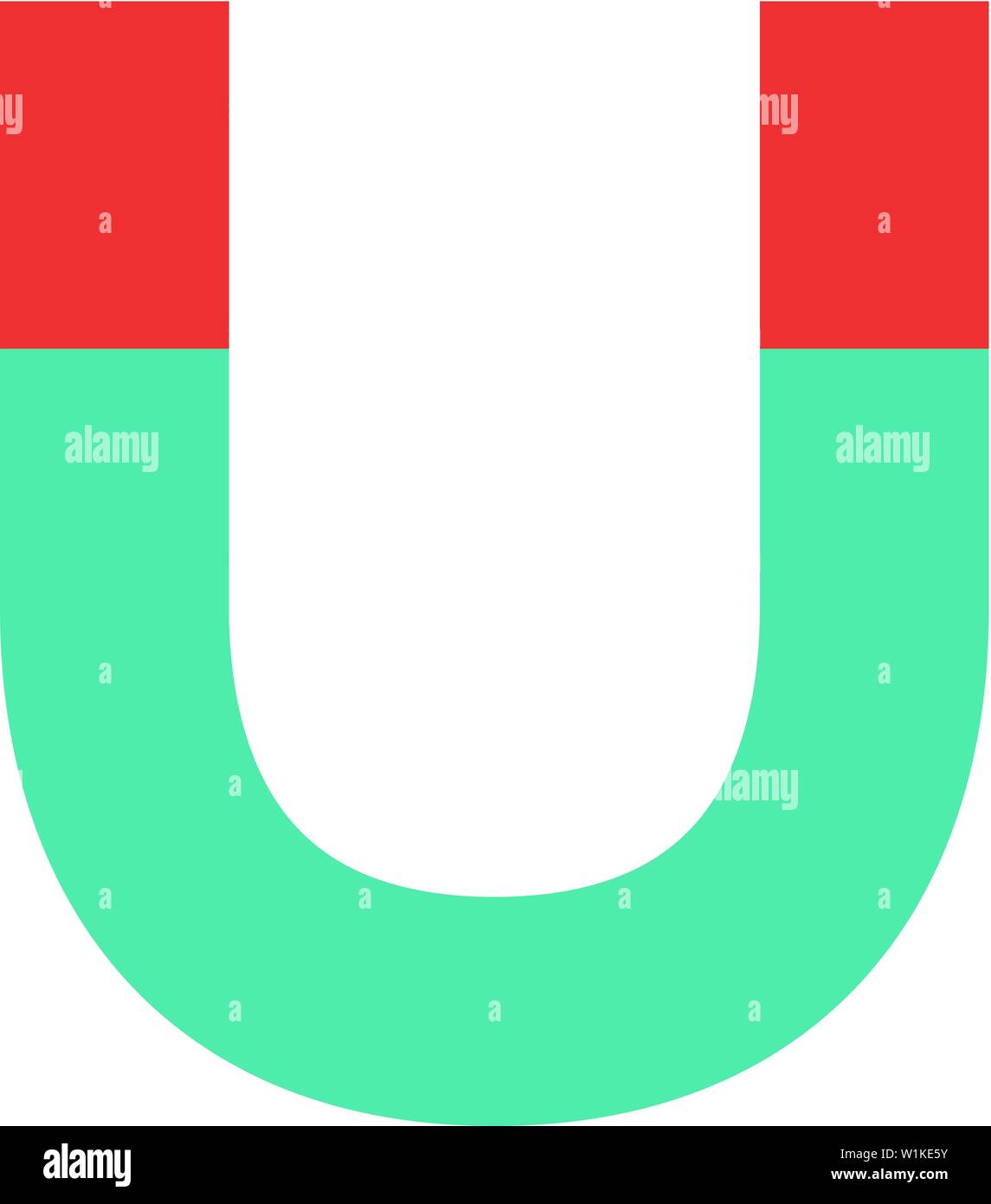 icon in flat color style. Object metal power pull