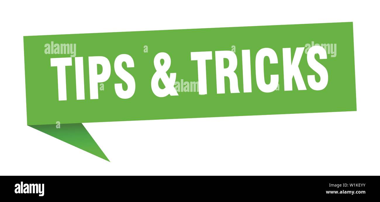 tips & tricks speech bubble. tips & tricks sign. tips & tricks banner ...