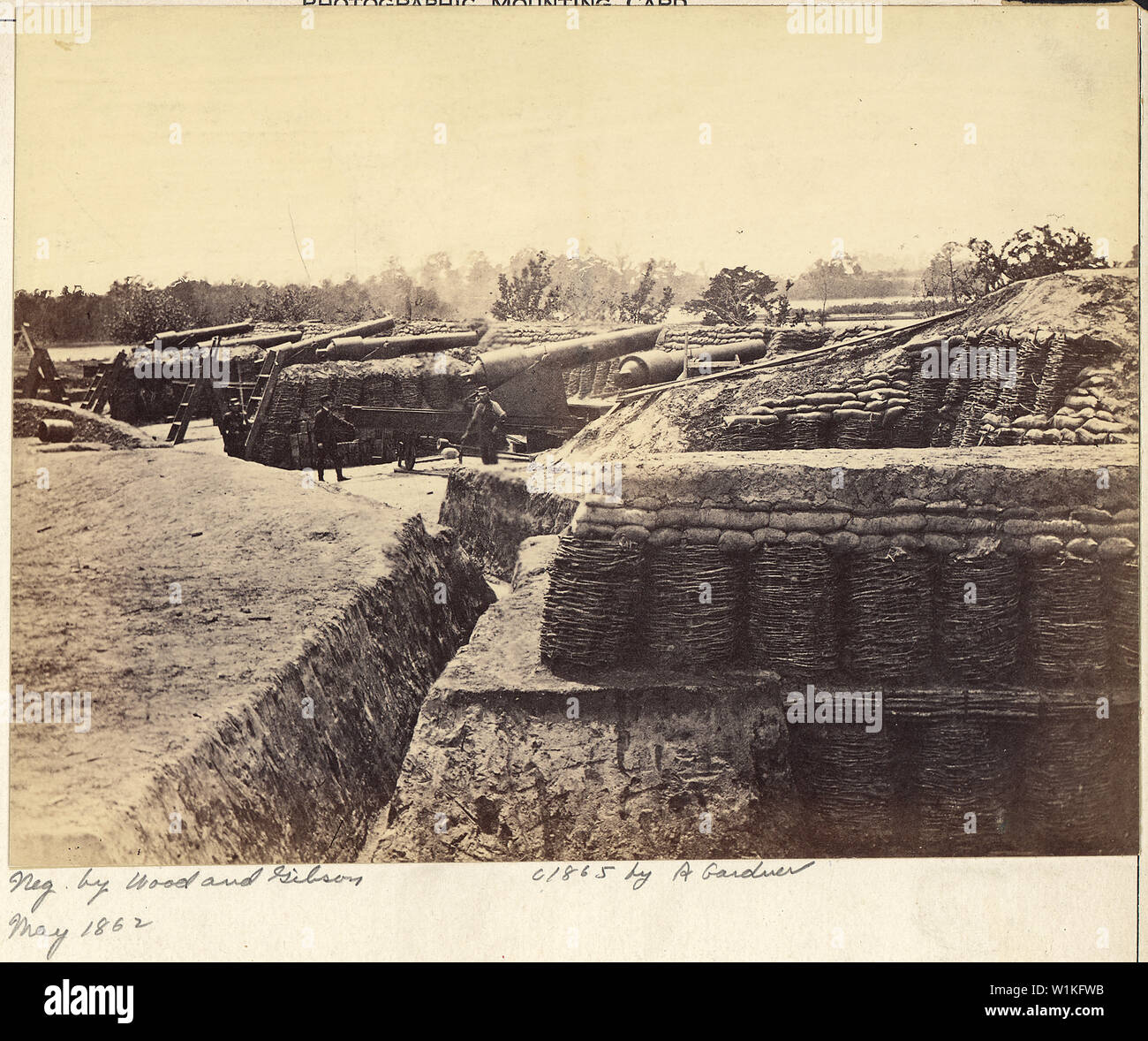 Virginia, Yorktown, Battery Number One, 1862. No.2 Stock Photo Alamy