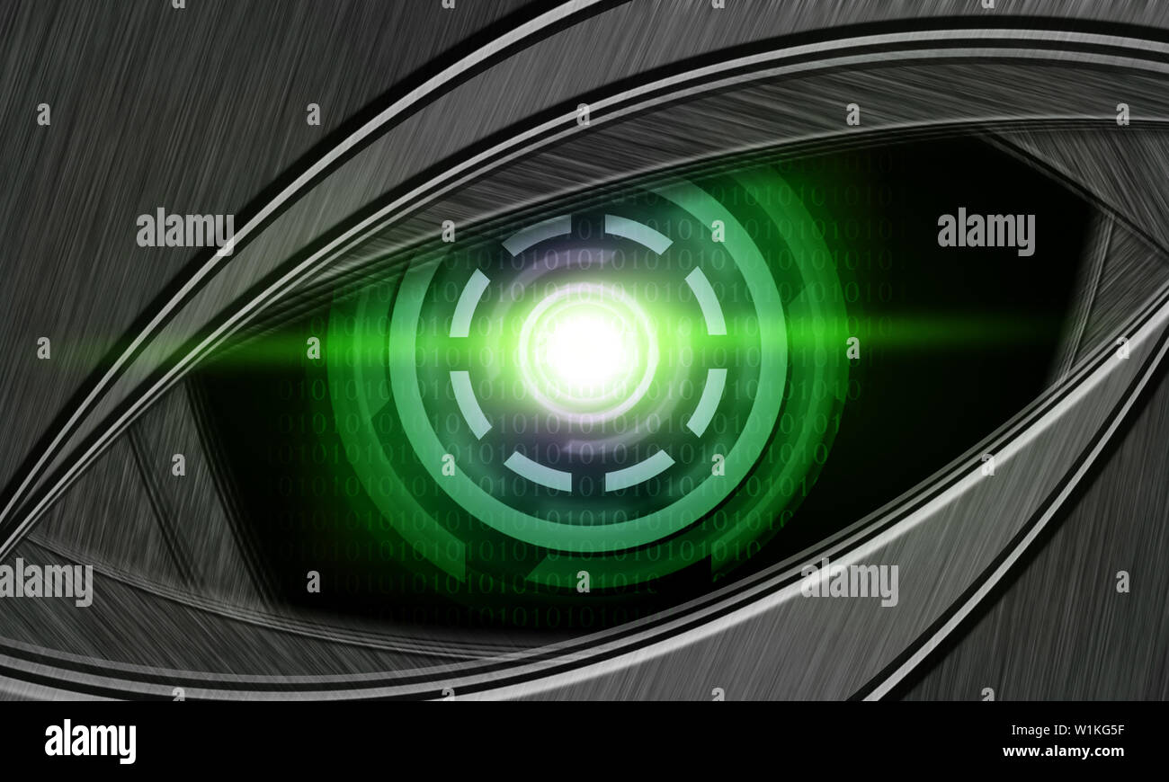 abstract robot eye Stock Photo - Alamy