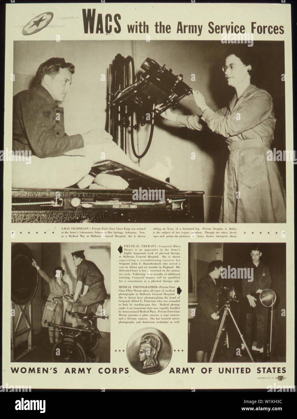 WACS WITH THE ARMY SERVICE FORCE XRAY TECHNICIAN Stock Photo Alamy