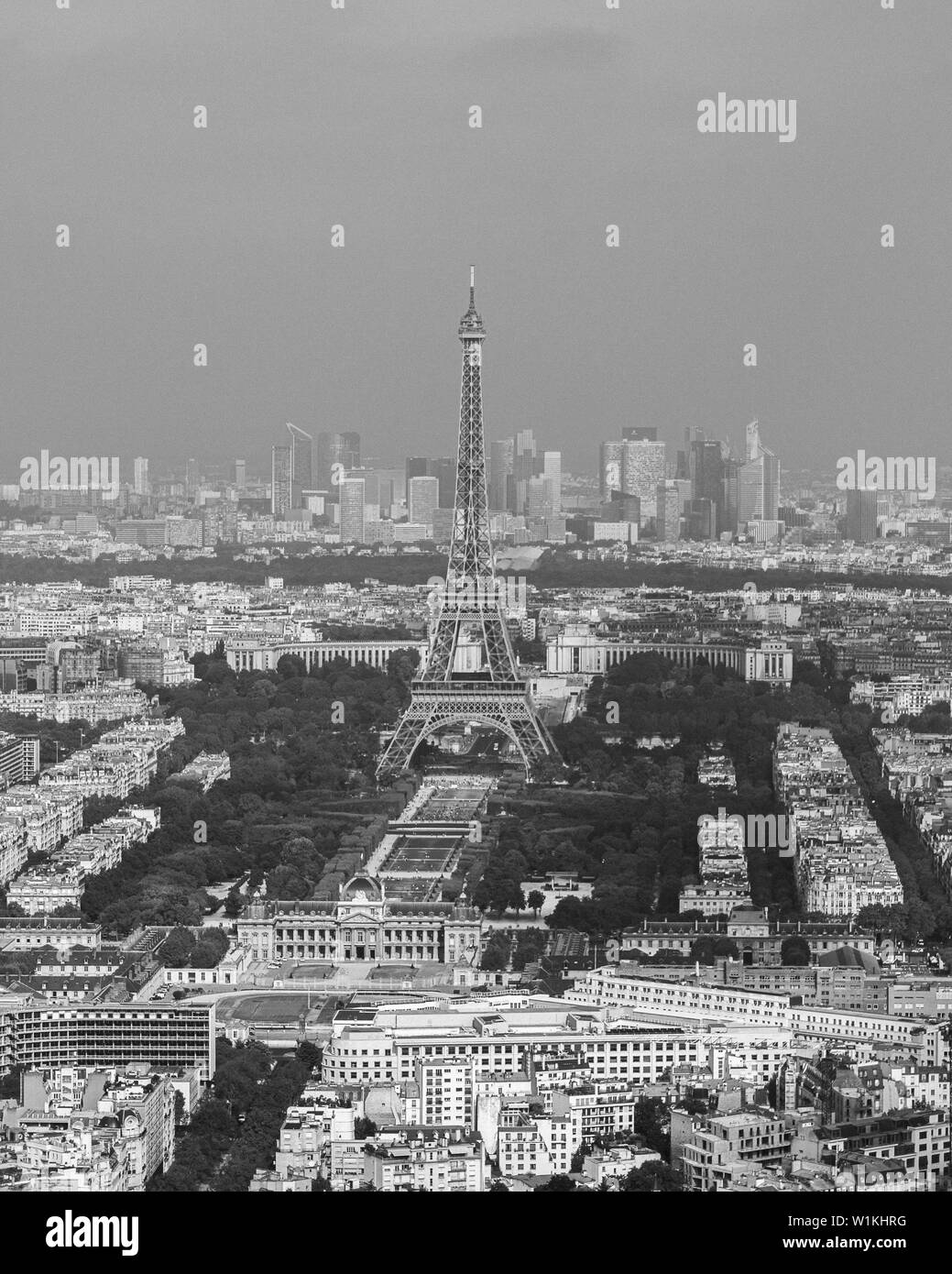 Short trip to Paris through a black and white lense Stock Photo
