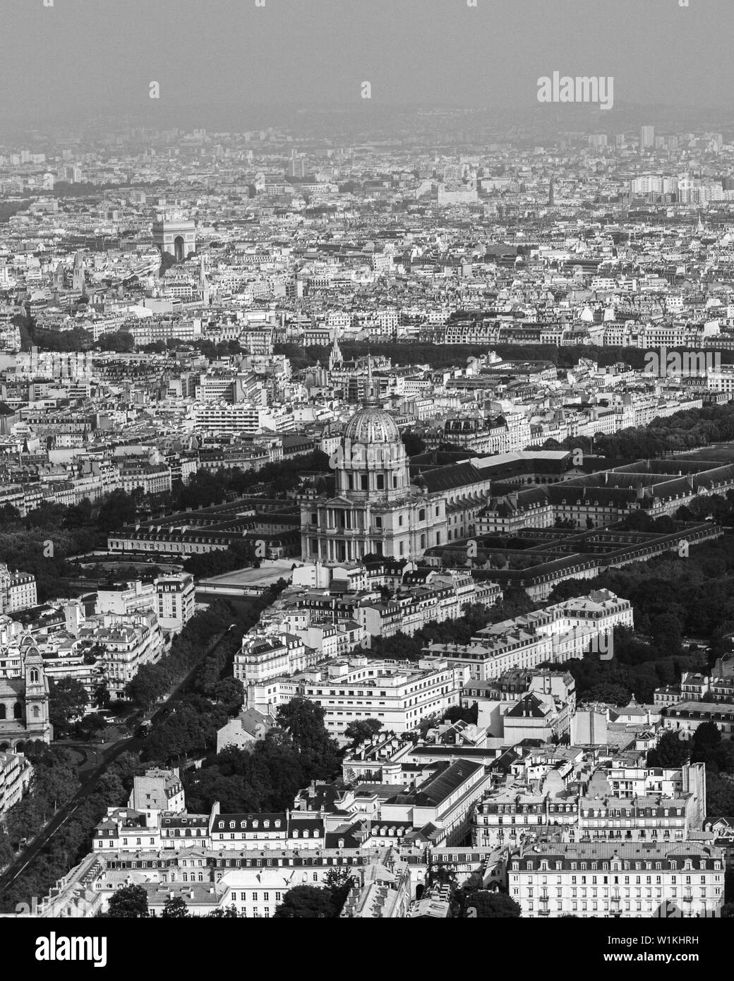 Short trip to Paris through a black and white lense Stock Photo