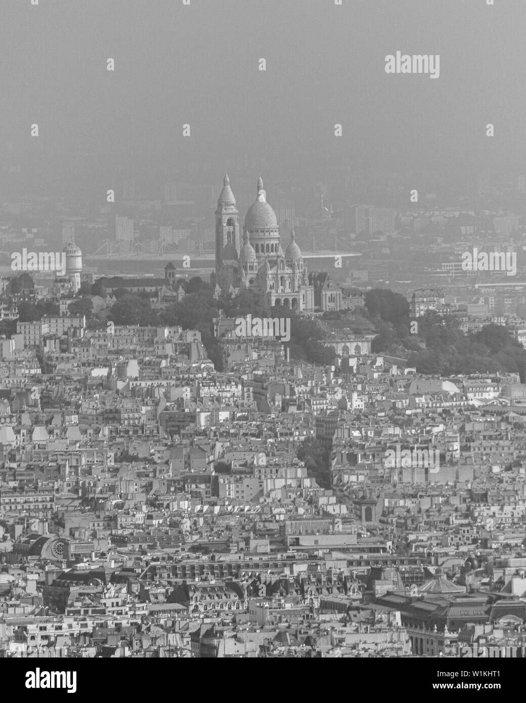 Short trip to Paris through a black and white lense Stock Photo